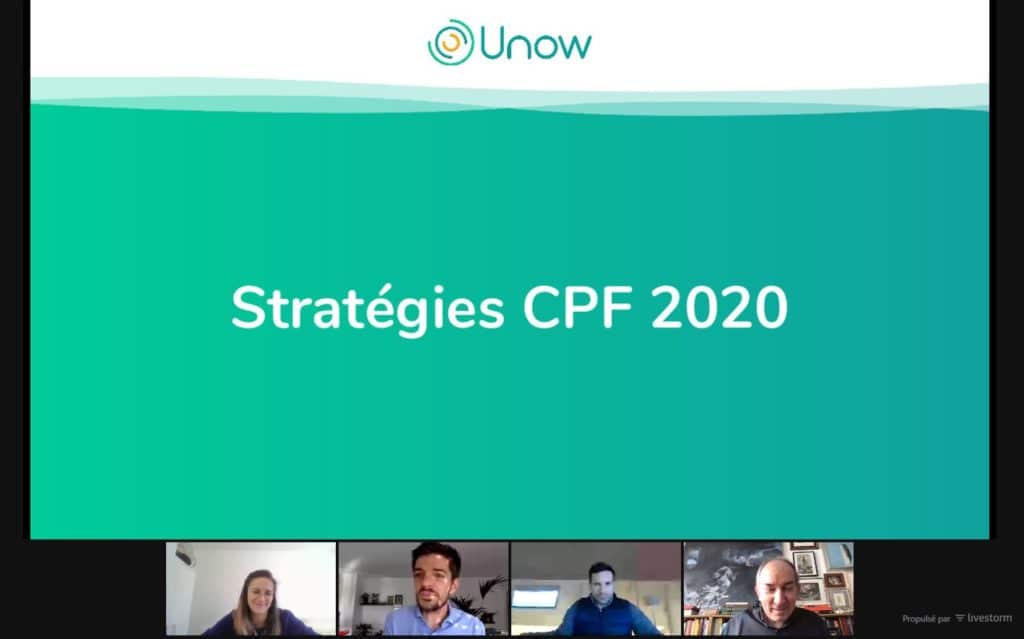 Web conférence d'Unow sur la stratégie CPF en 2020