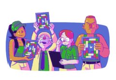 des aventuriers pendant un jeu de rôles