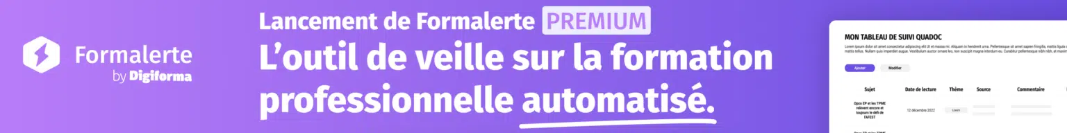 Bannière formalerte - outil de veille de la formation professionnelle